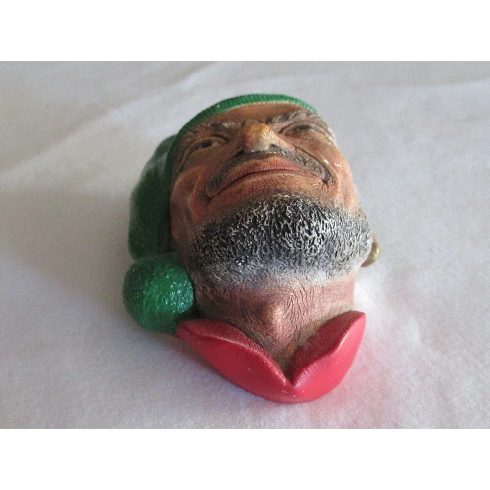 Vintage Chalkware Plaster Head Corsican Fisherman Sailor French 5.5
